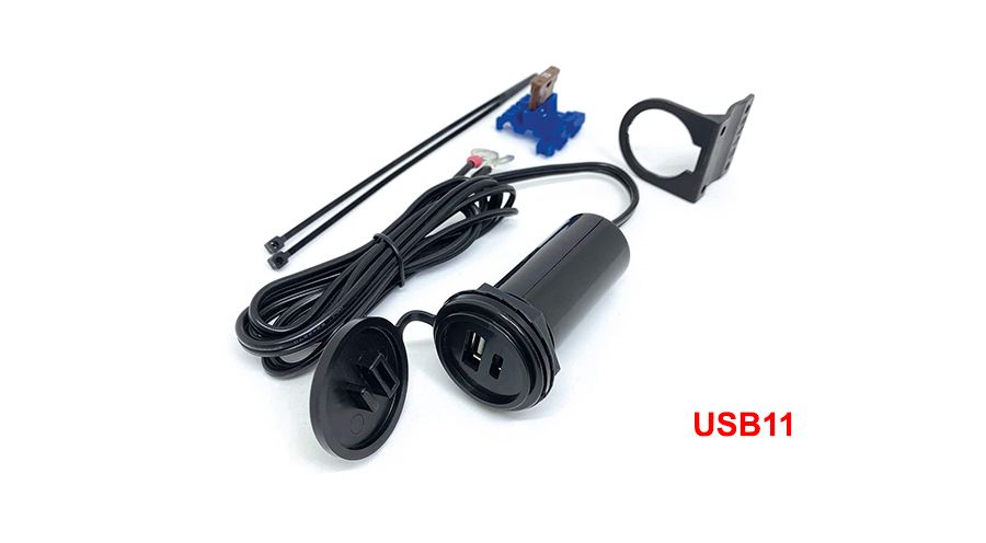 BMW R1200GS (04-12), R1200GS Adv (05-13) & HP2 Presa USB Twin (USB-A & USB-C)