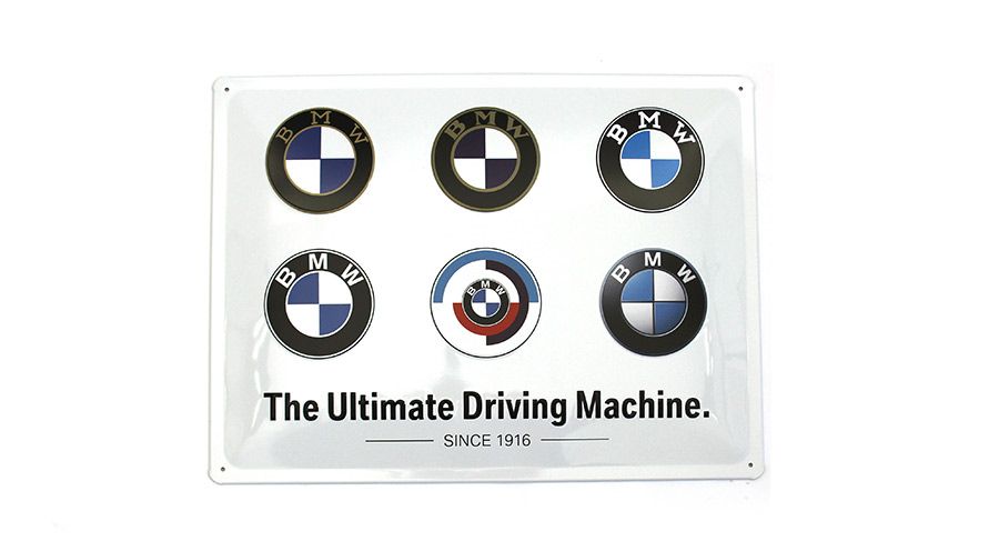 BMW R1200RT (2005-2013) Targa in metallo BMW - Logo Evolution