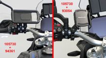  BMW R 1200 GS LC (2013-2018) & R 1200 GS Adventure LC (2014-2018) Supporto per smartphone Quiklox per manubrio