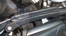  BMW R1200GS (04-12), R1200GS Adv (05-13) & HP2 Protezione del condotto del freno in fibra di carbonio