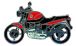 BMW R850R, R1100R, R1150R & Rockster Spilla R 1100 R (rosso)