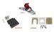 BMW G 650 GS Supporto universale per GPS e borsa GPS