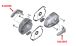 BMW R nine T Coperchio candela