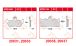 BMW R850R, R1100R, R1150R & Rockster Ceppi freno anteriore