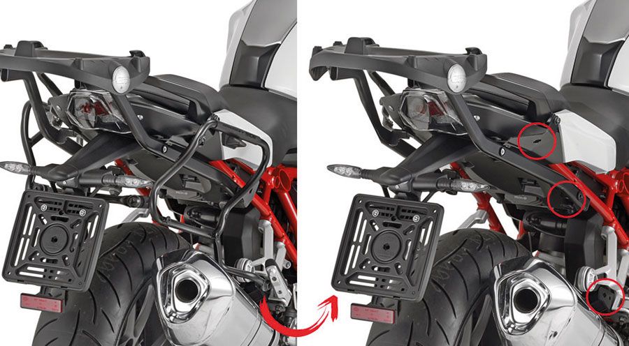 BMW R 1250 R Supporto valigia laterale