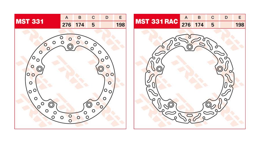 BMW R850R, R1100R, R1150R & Rockster Disco freno posteriore