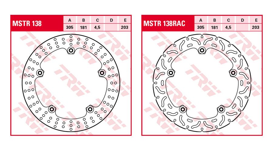 BMW R1200GS (04-12), R1200GS Adv (05-13) & HP2 Dischi freno anteriori Rivet Pack
