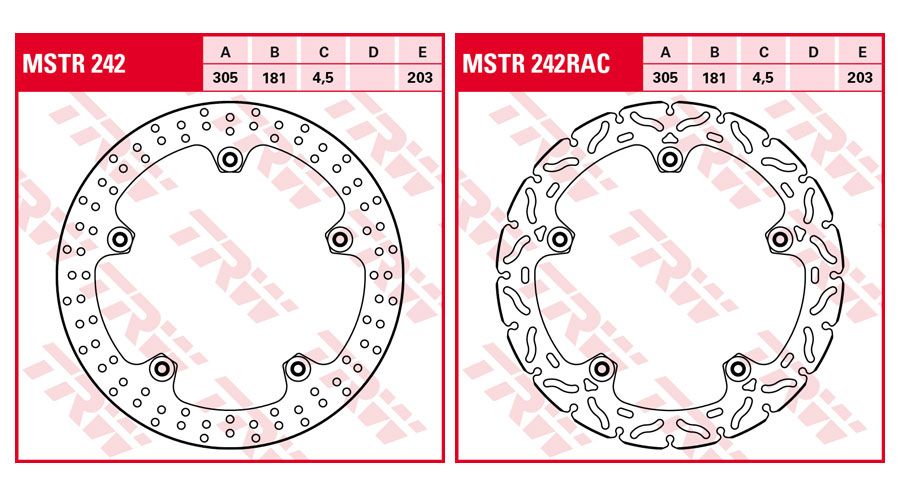 BMW R 1200 GS LC (2013-2018) & R 1200 GS Adventure LC (2014-2018) Dischi freno anteriori Rivet Pack