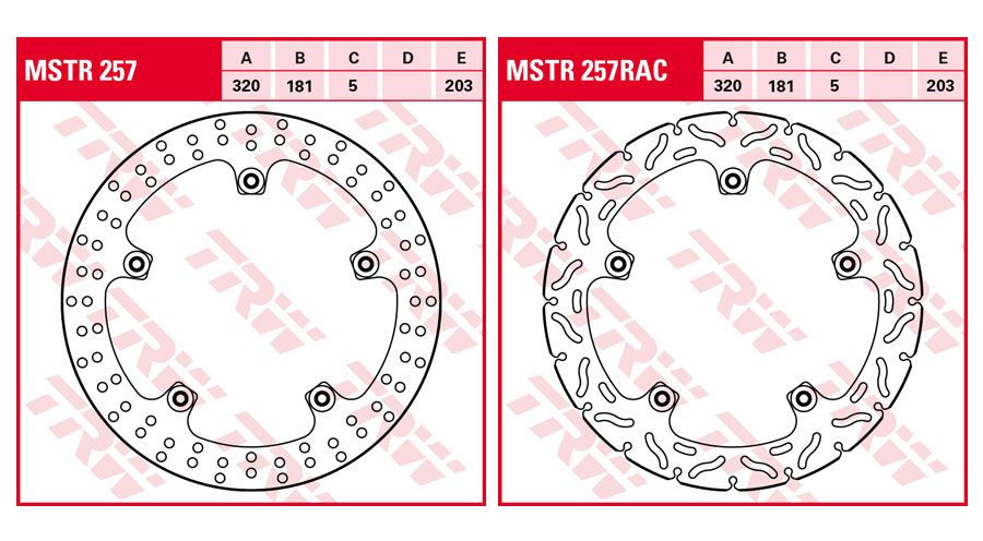 BMW S1000RR (2009-2018) Dischi freno anteriori Rivet Pack