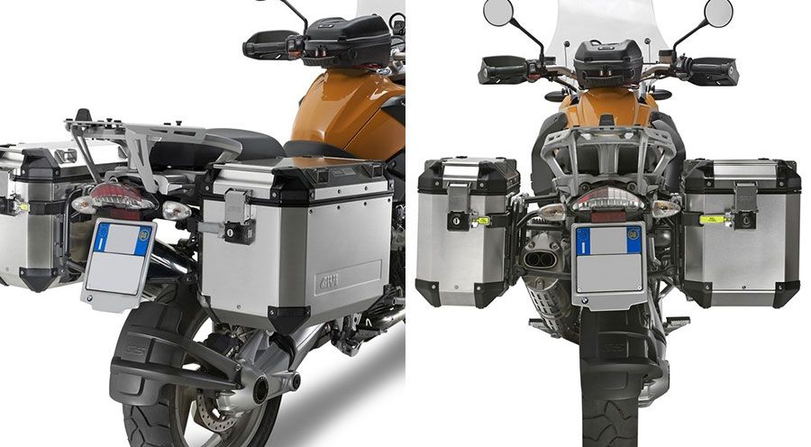 BMW R1200GS (04-12), R1200GS Adv (05-13) & HP2 Supporto valigia laterale Trekker Outback