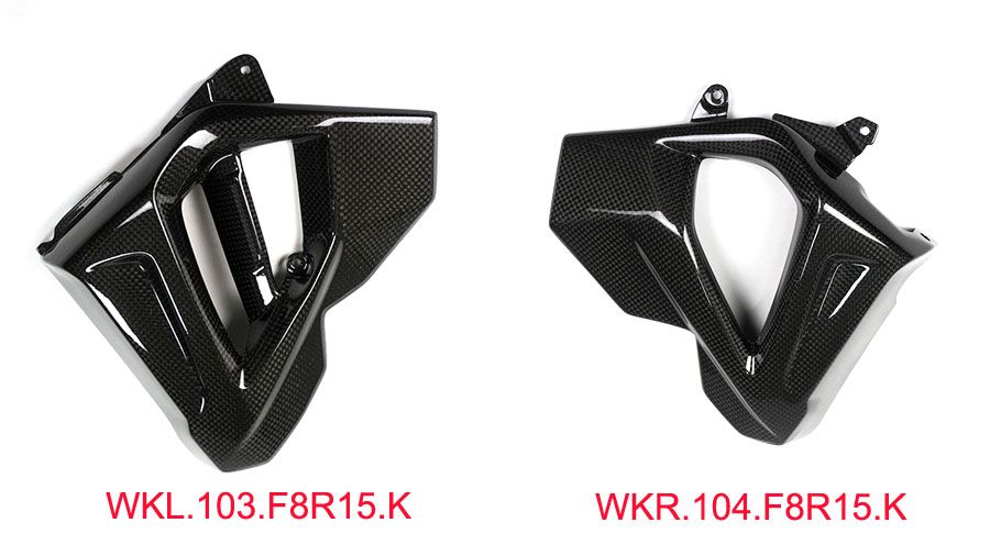 BMW F800R Protezione radiatore in carbonio