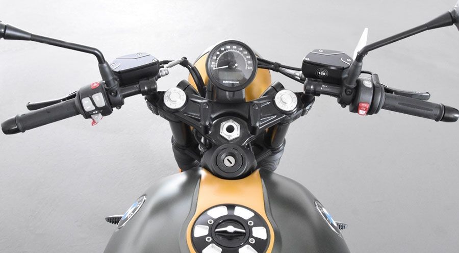 BMW R nine T Conversione del manubrio clip-on AC Schnitzer