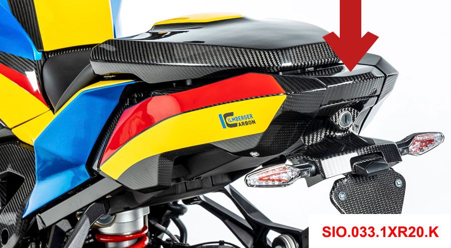 BMW S 1000 XR (2020- ) Carenatura della coda in carbonio lato superiore