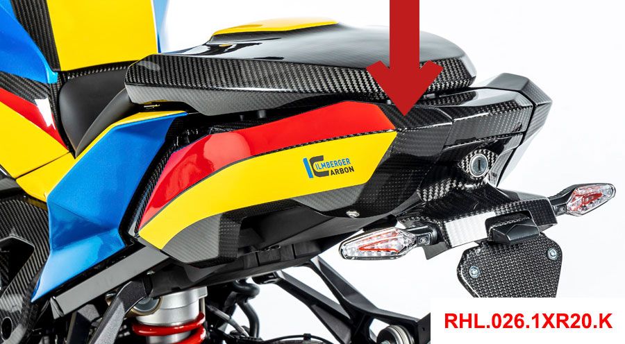 BMW S 1000 XR (2020- ) Copertura telaio posteriore in carbonio (versione chiusa)