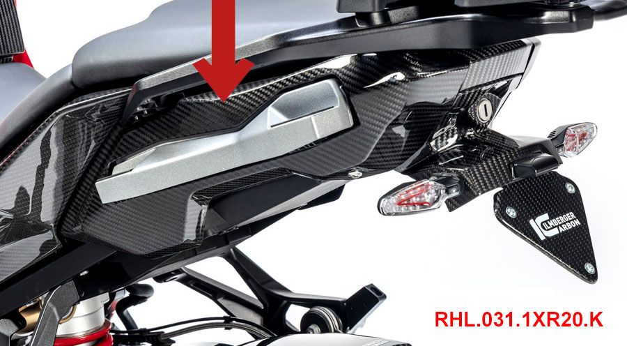 BMW S 1000 XR (2020- ) Copertura telaio posteriore in carbonio