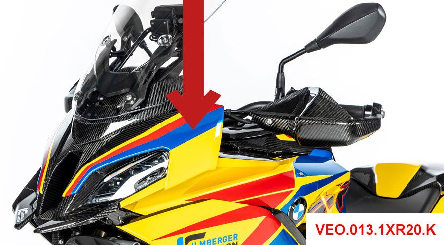 BMW S 1000 XR (2020- ) Parte superiore del rivestimento in carbonio