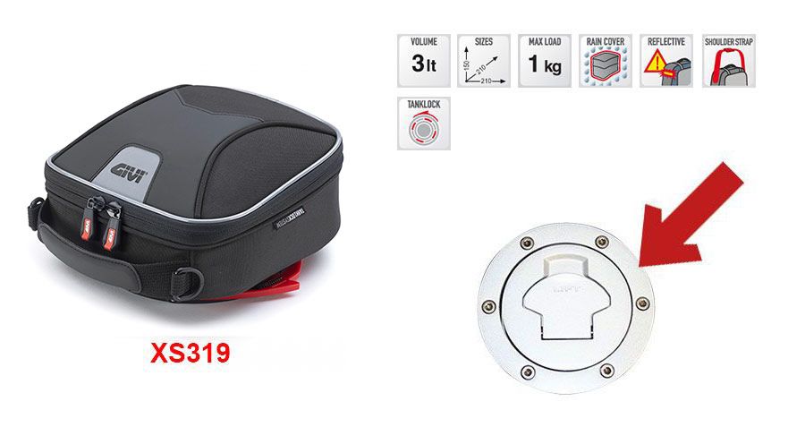 BMW R 1200 GS LC (2013-2018) & R 1200 GS Adventure LC (2014-2018) Borsa da serbatoio XS319