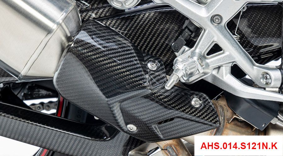 BMW S1000R (2021- ) Protezione termica del terminale di scarico - basso