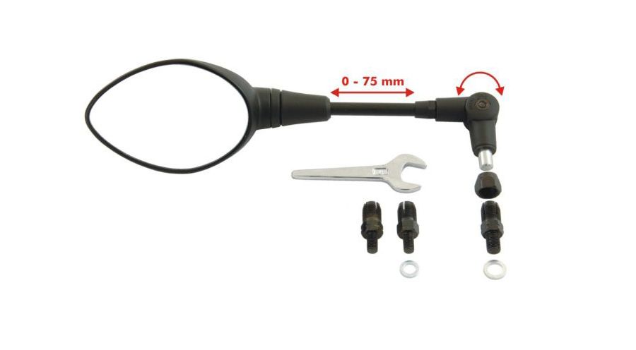BMW F 650, CS, GS, ST, Dakar (1994-2007) Specchietto retrovisore inclinabile