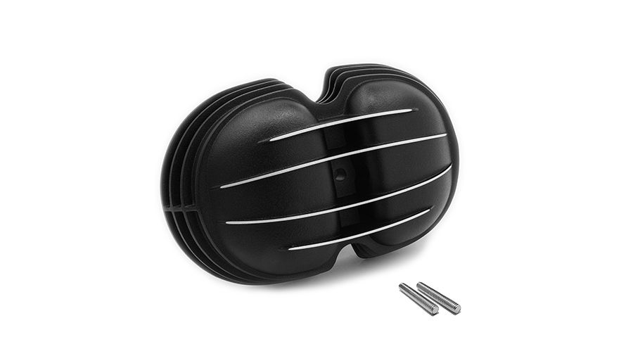 BMW R 100 Modelli Coprivalvola, nero con stecche lucide, 4 stecche