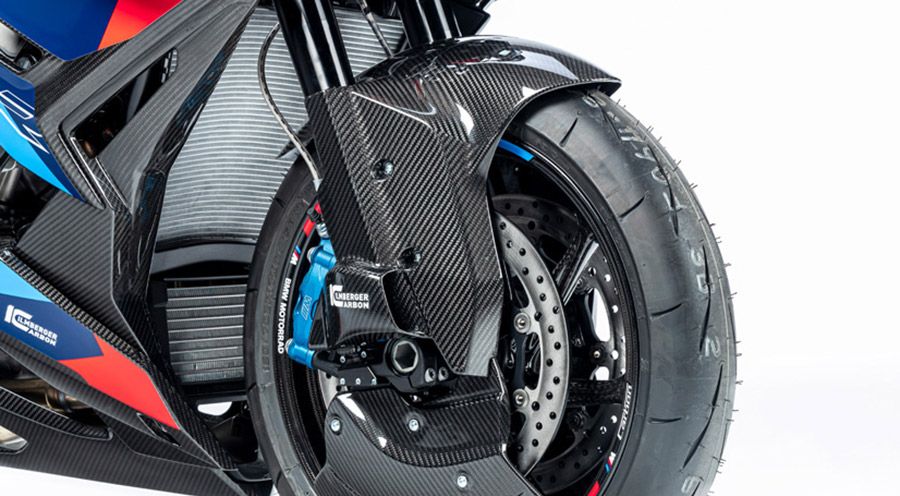 BMW S1000R (2021- ) Parafango anteriore carbonio con condotti d'aria integrati