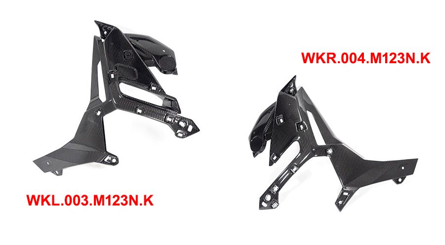 BMW S1000R (2021- ) Protezione radiatore in carbonio