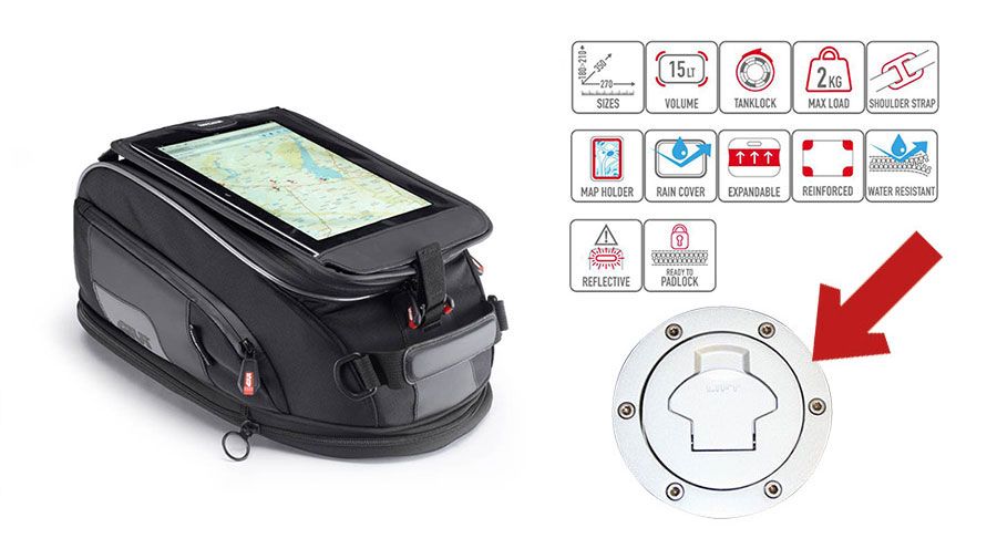 BMW R 1200 GS LC (2013-2018) & R 1200 GS Adventure LC (2014-2018) Borsa da serbatoio XS307