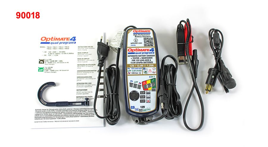 BMW K1200GT (2006-2008) Caricabatterie Optimate 4 Quad Program