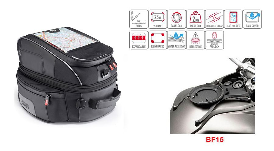 BMW F650GS (08-12), F700GS & F800GS (08-18) Borsa da serbatoio XS306