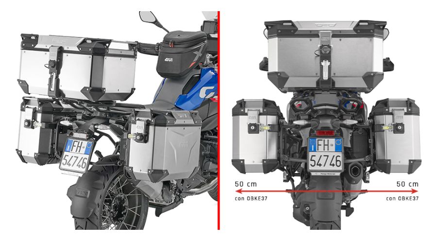 BMW R1300GS & Adventure Supporto valigia laterale Trekker Outback