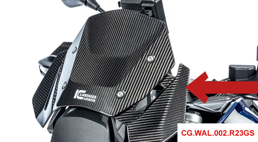 BMW R1300GS & Adventure Paravento in carbonio accanto a strumentazione