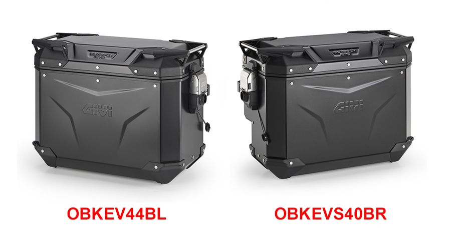 BMW R 1250 GS & R 1250 GS Adventure GIVI Trekker Outback EVO Smart valigie nero con incavo per scarico