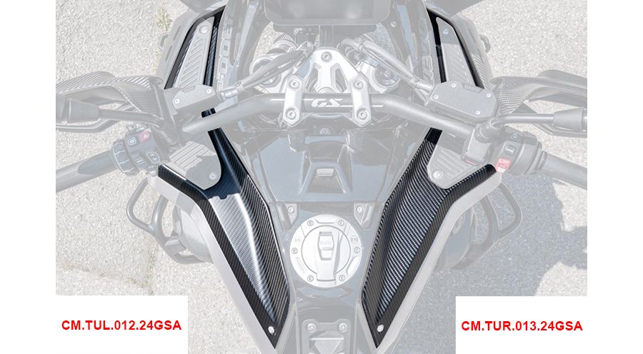 BMW R1300GS & Adventure Pannello superiore serbatoio in fibra di carbonio