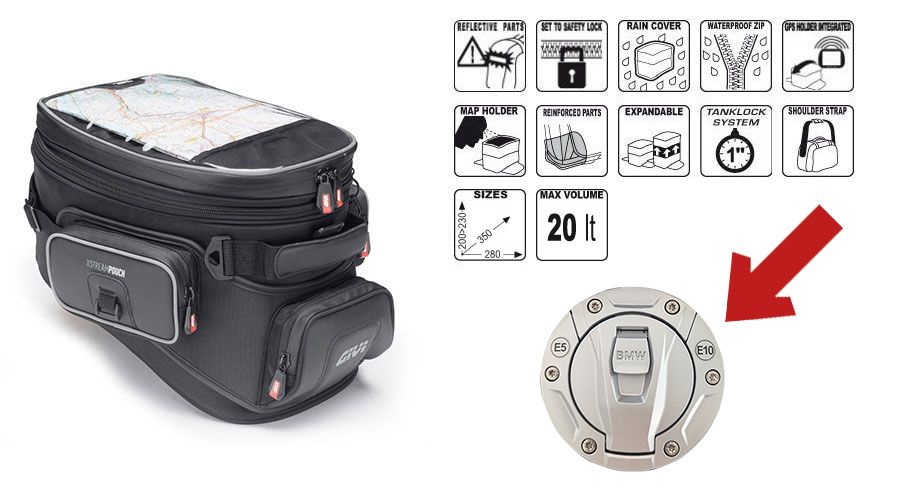 BMW R1300R Borsa da serbatoio XS308