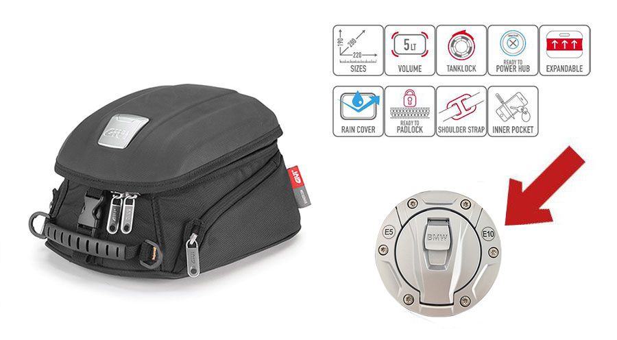 BMW R1300R Borsa da serbatoio MT505