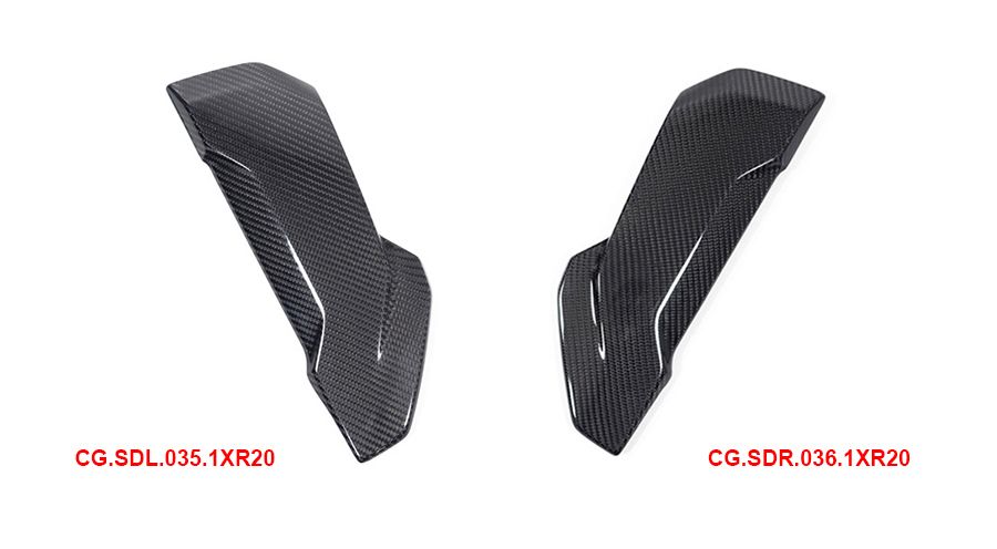 BMW S 1000 XR (2020- ) Copertura in carbonio sulla carenatura del radiatore dell'acqua