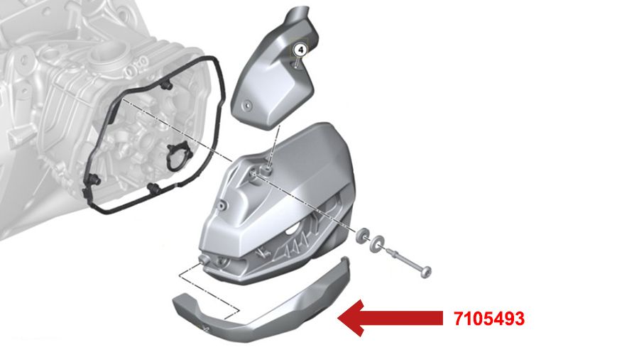 BMW R1300RS Copertura della candela
