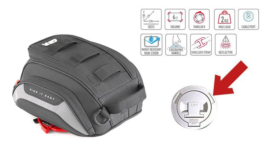 BMW R1200R (2005-2014) Borsa da serbatoio Easy BAG