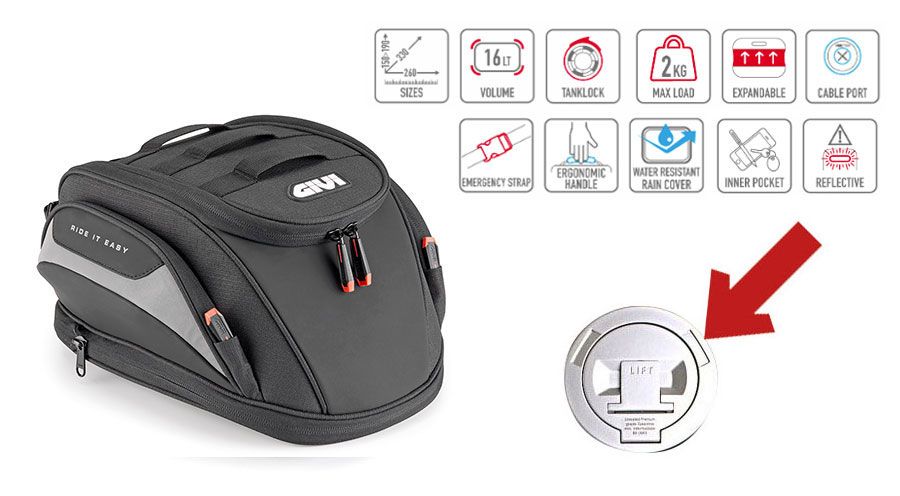 BMW S1000R (2014-2020) Borsa da serbatoio Easy-T