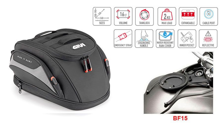 BMW F650GS (08-12), F700GS & F800GS (08-18) Borsa da serbatoio Easy-T
