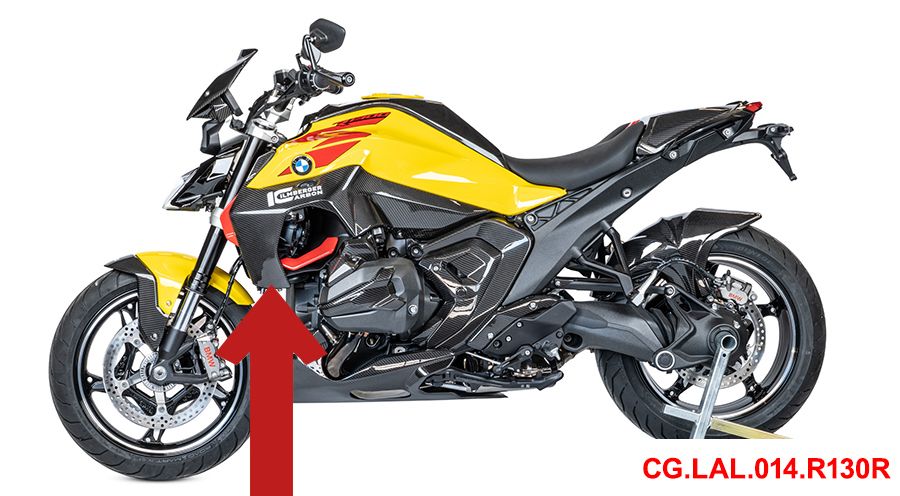 BMW R1300R Carenatura presa d'aria in carbonio