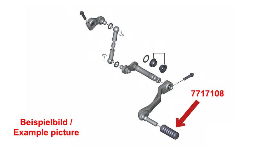 BMW R1200RT (2005-2013) Gomma di ricambio per leva del cambio a pedale