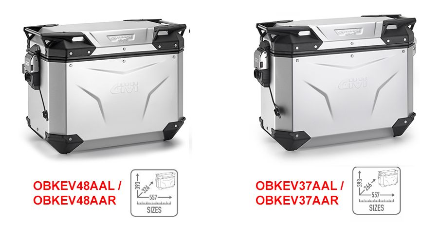 BMW F800GS (2024- ), F900GS & F900GS Adv GIVI Trekker Outback EVO Smart valigie anodizzato