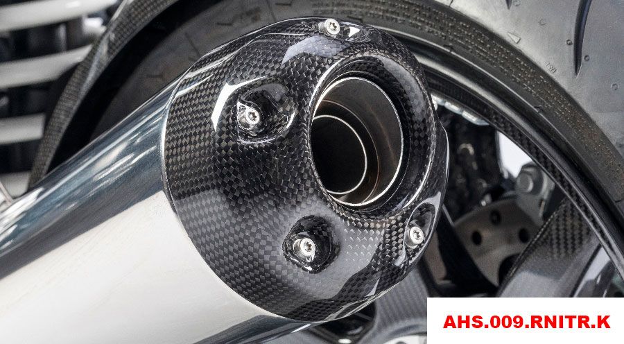 BMW R nine T Coperchio terminale del silenziatore in carbonio