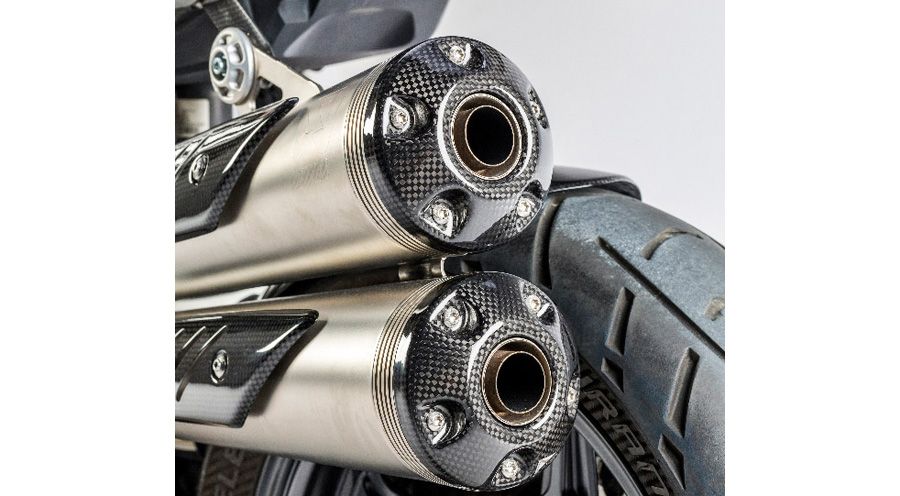 BMW R nine T Coperchi terminale del silenziatore in carbonio