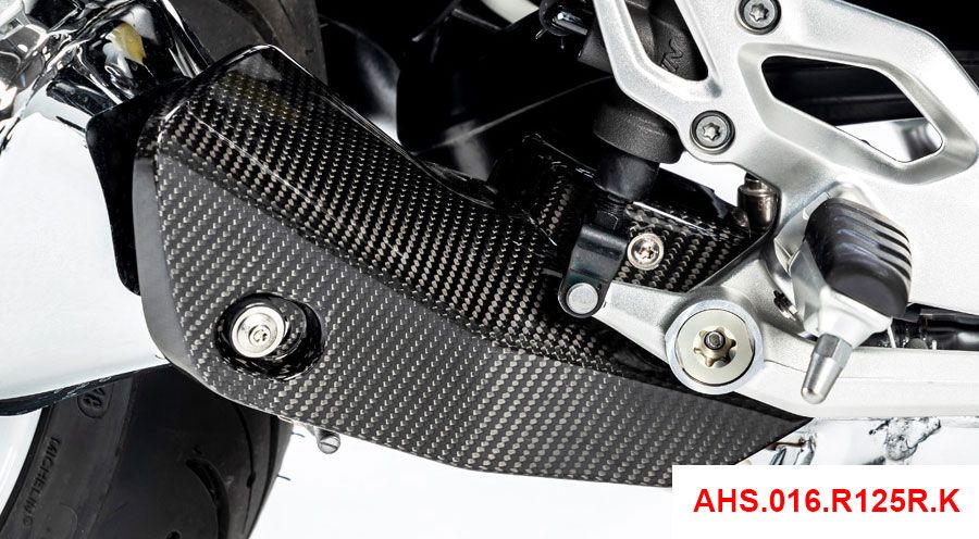 BMW R 1250 R Protezione termica del terminale di scarico in fibra di carbonio