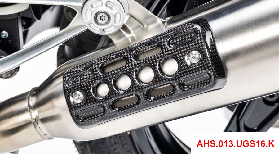 BMW R nine T Protezione termica del terminale di scarico in fibra di carbonio