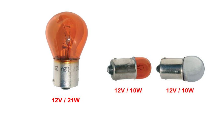 BMW R1100RS, R1150RS Lampadine per frecce