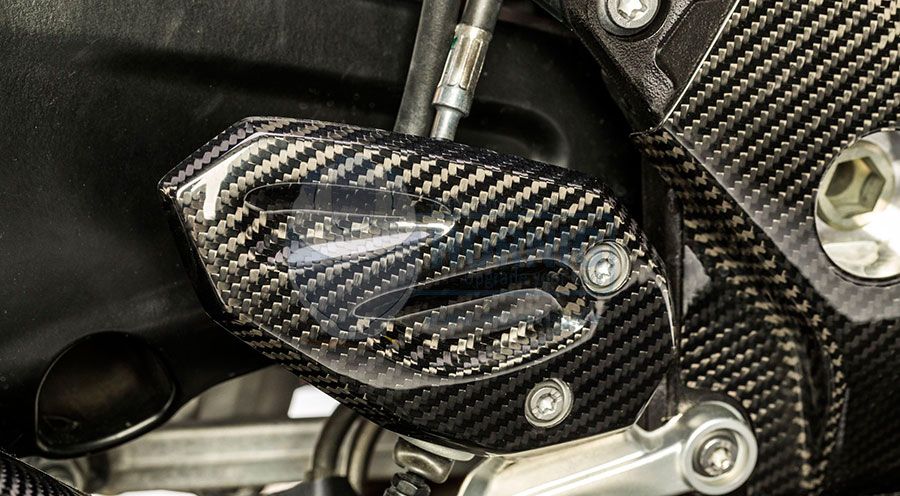 BMW S 1000 XR (2015-2019) Protezione calcagno giusto in carbonio