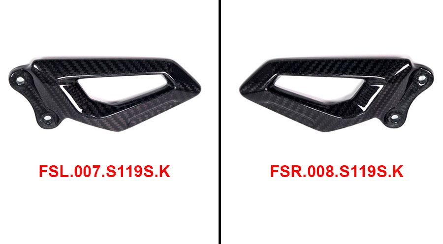 BMW S1000R (2021- ) Protezione calcagno in carbonio